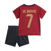Camiseta Bélgica Kevin De Bruyne #7 Primera Equipación Replica Eurocopa 2024 para niños mangas cortas (+ Pantalones cortos)